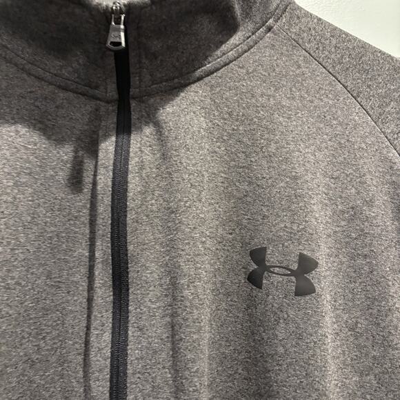 Under Armour Men Size XXL Gray Tech‎ 1/2 Zip Pullover Shirt Quick Dry Activewear - Picture 5 of 12
